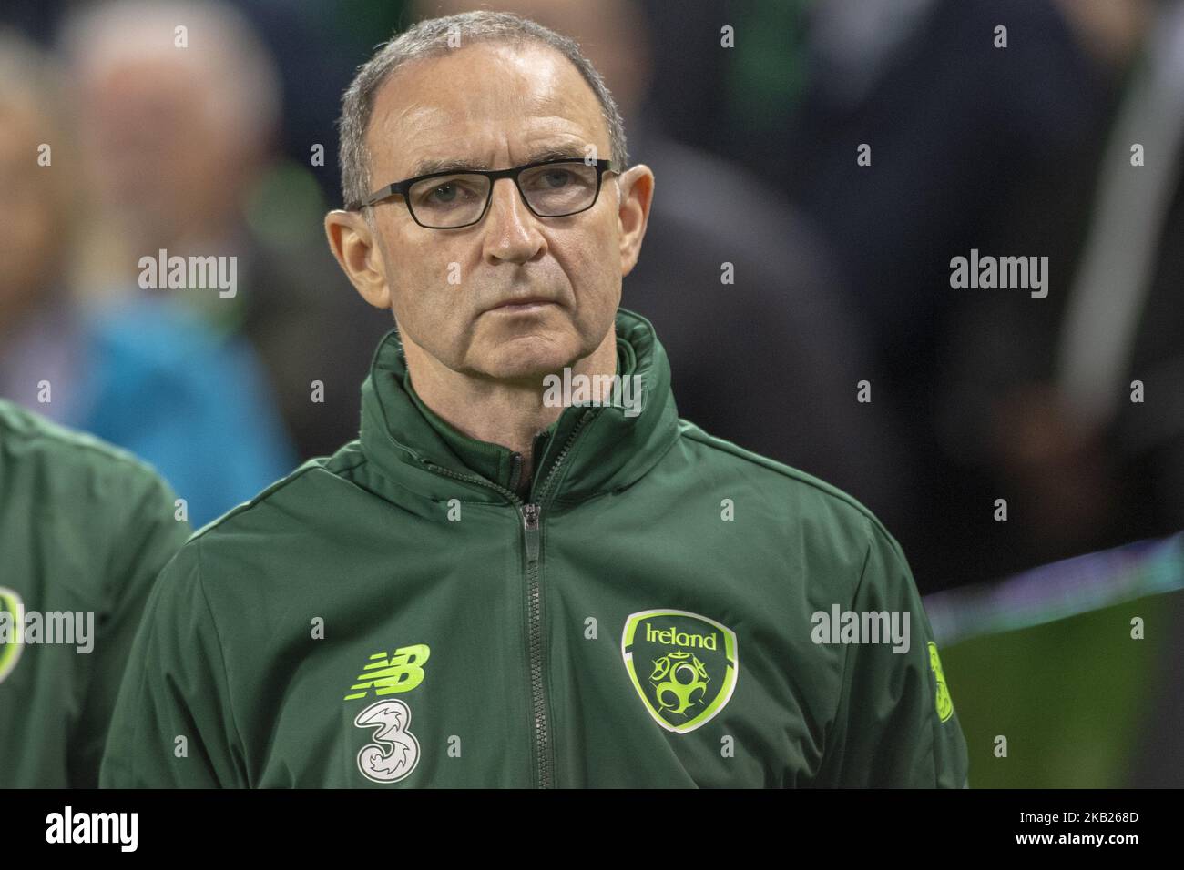 L'entraîneur irlandais Martin O'Neill photographié lors du match de l'UEFA Nations League B entre la République d'Irlande et le pays de Galles au stade Aviva à Dublin, Irlande sur 16 octobre 2018 (photo d'Andrew Surma/NurPhoto) Banque D'Images