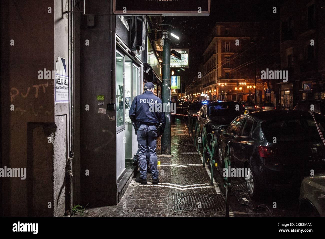 Embuscade de la Camorra à San Giovanni a Teduccio, Naples est. Un mort Salvatore Soropago a été blessé pour vol et a 37 ans et un censeur blessé de 1997, Naples, Italie octobre le 30,2018 (photo de Paolo Manzo/NurPhoto) Banque D'Images