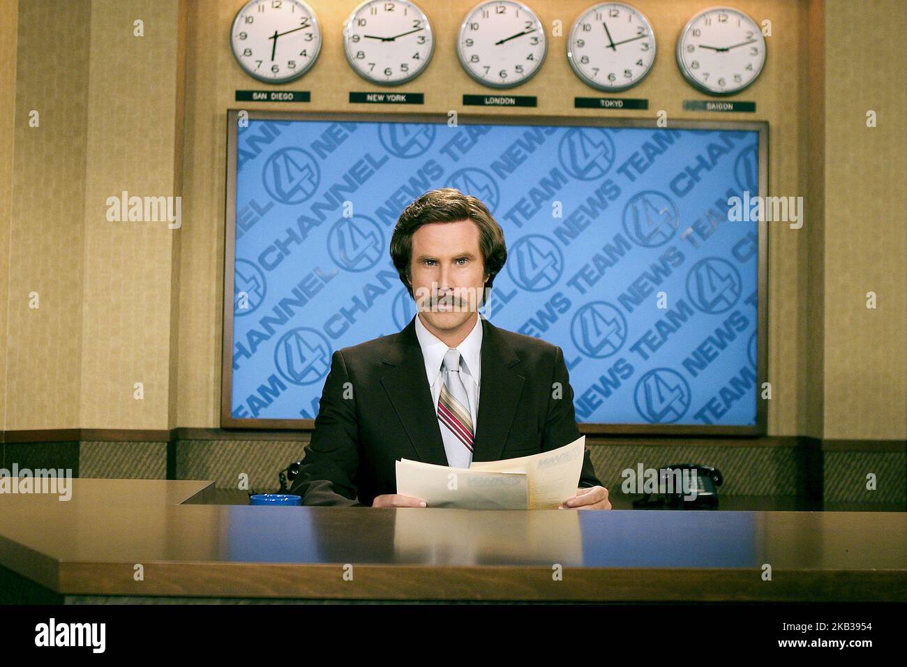 ANCHORMAN : LA LÉGENDE DE LA BOURGOGNE, WILL FERRELL, 2004 Banque D'Images