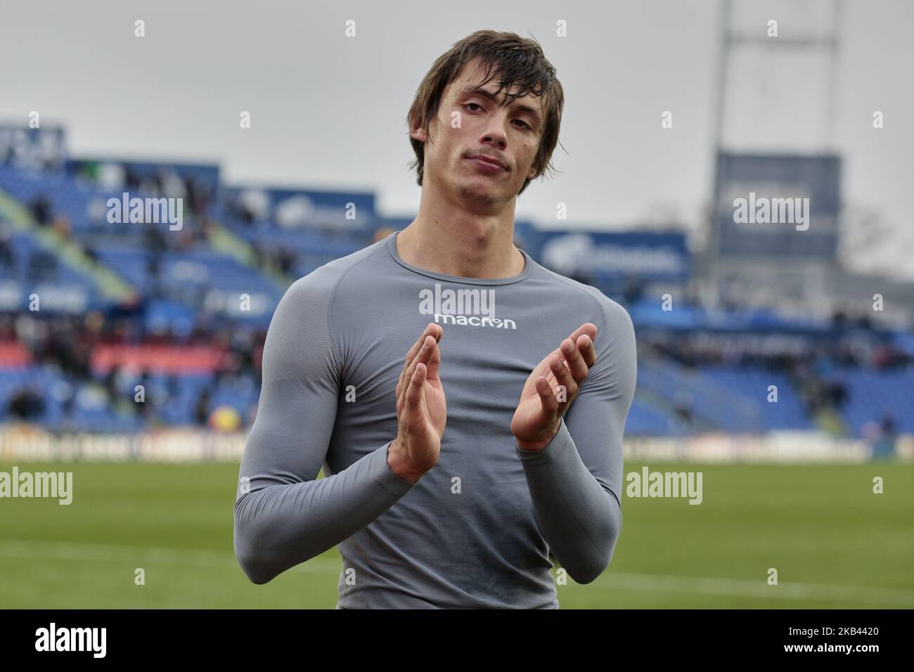 Jon Bautista de Real Sociedad pendant le match de la Liga entre Getafe CF et Real Sociedad au Coliseum Alfonso Perez à Getafe, Espagne. 15 décembre 2018. (Photo de A. Ware/NurPhoto) Banque D'Images