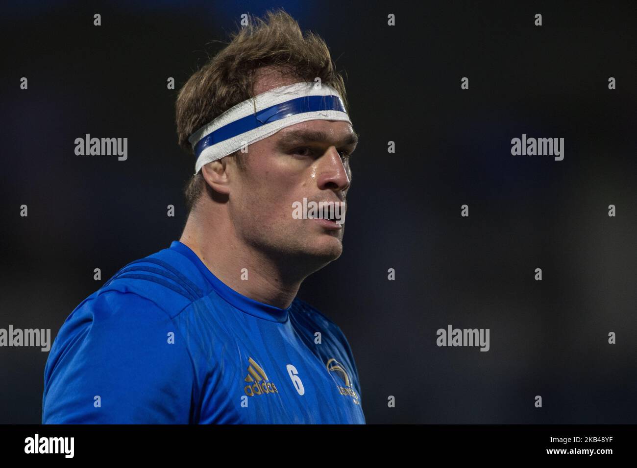 Rhys Ruddock de Leinster lors du match de rugby Guinness PRO14 entre Leinster Rugby et Connacht Rugby au RDS Arena de Dublin, Irlande sur 22 décembre 2018 (photo par Andrew Surma/NurPhoto) Banque D'Images