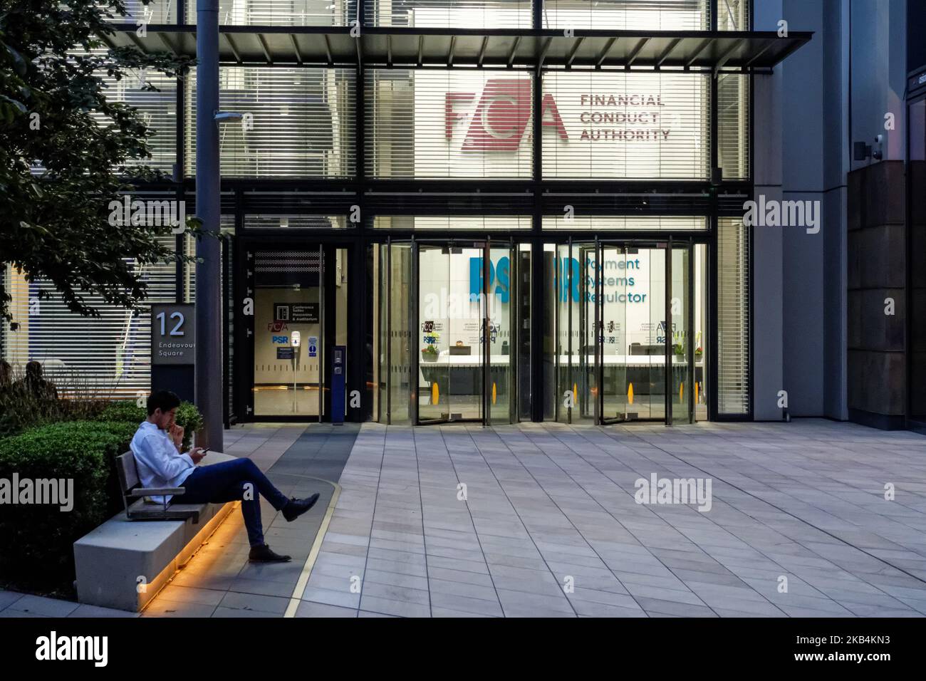 Financial Conduct Authority (FCA) siège à Londres, Angleterre Royaume-Uni UK Banque D'Images