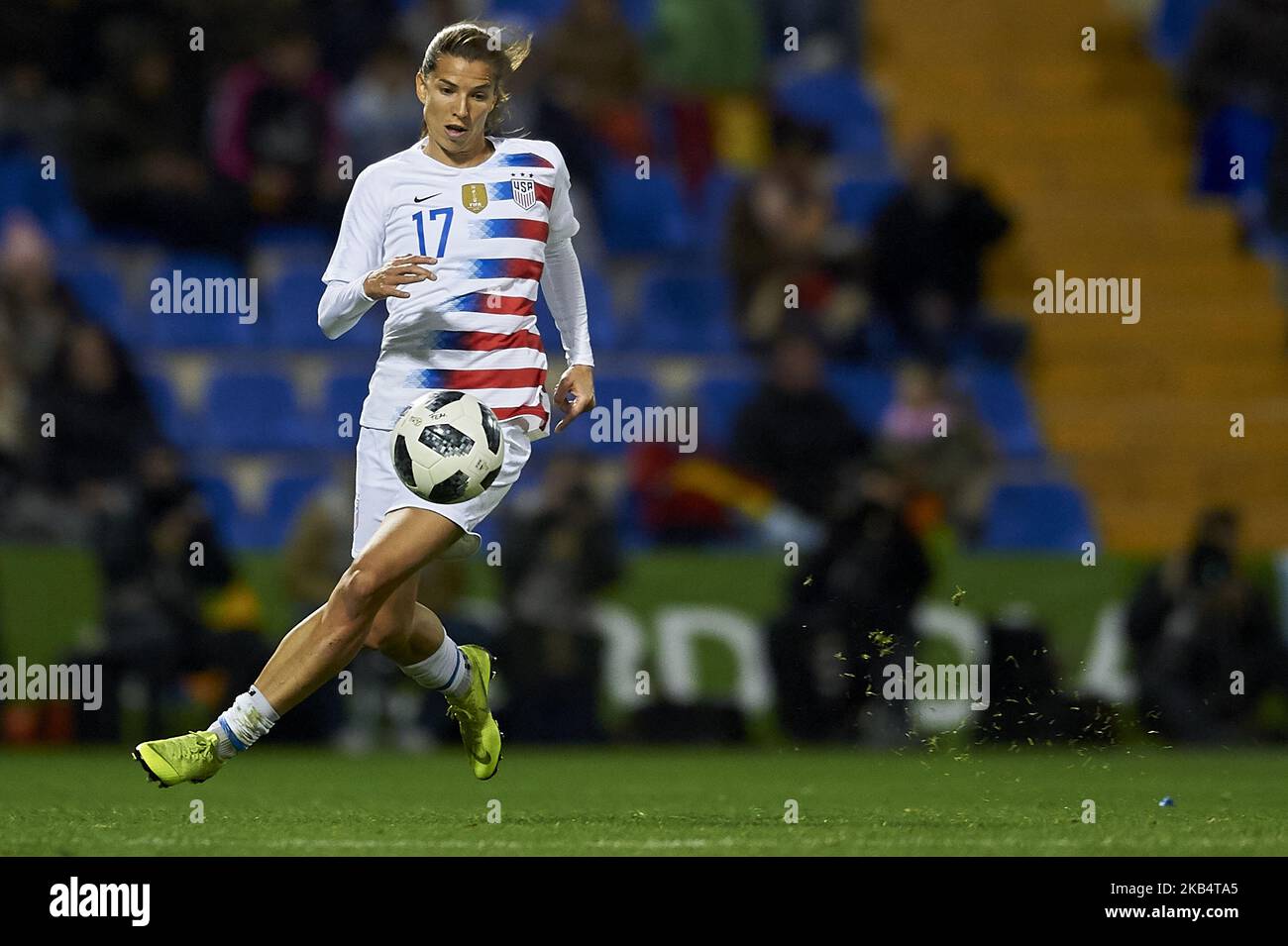 Tobin Heath (Portland Thorns FC) des Etats-Unis lors du match amical entre l'Espagne et les Etats-Unis au stade Rico Perez à Alicante, Espagne sur 22 janvier 2019. (Photo de Jose Breton/NurPhoto) Banque D'Images