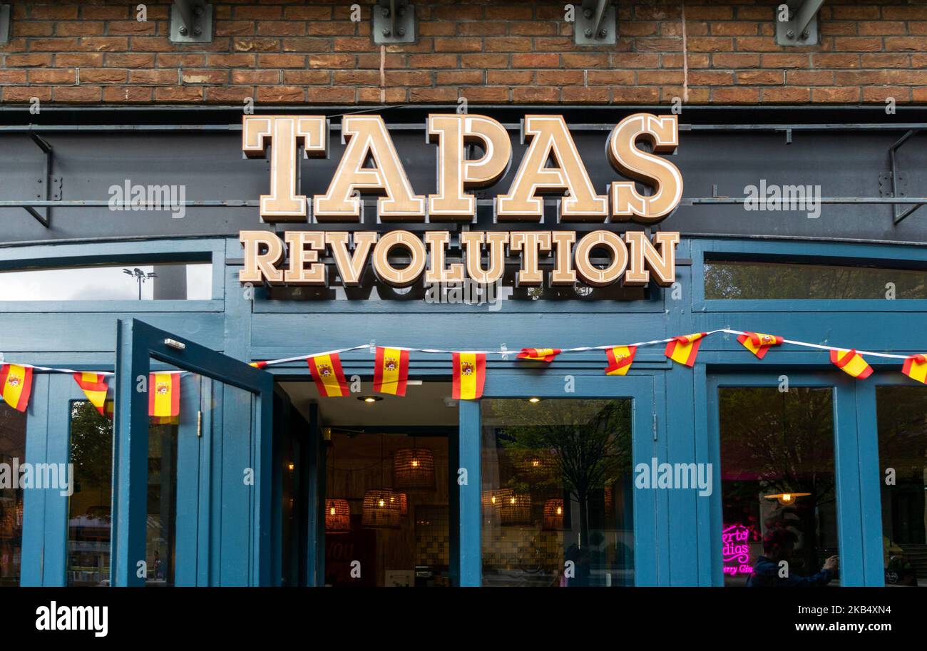 Tapas Revolution, un restaurant espagnol à Liverpool Banque D'Images
