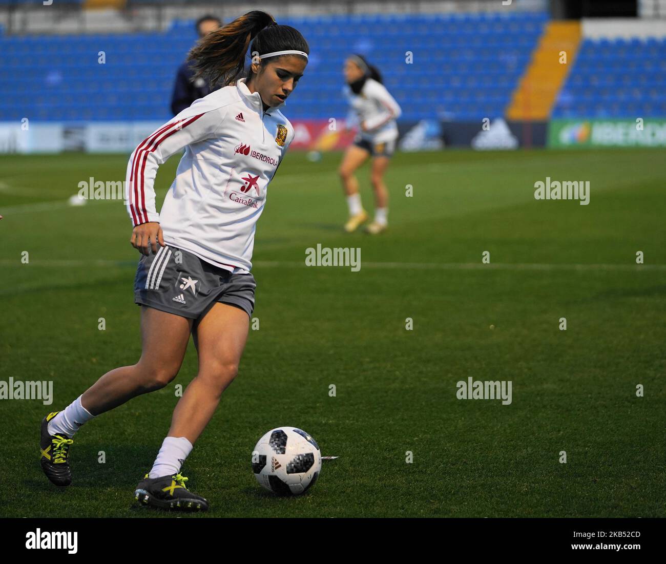 Pratique de l'Espagne femmes la veille du match international de football féminin entre l'Espagne et les Etats-Unis à l'Estadio José Rico Perez sur 21 janvier à Alicante, Espagne (photo par action Foto Sport/NurPhoto) Banque D'Images