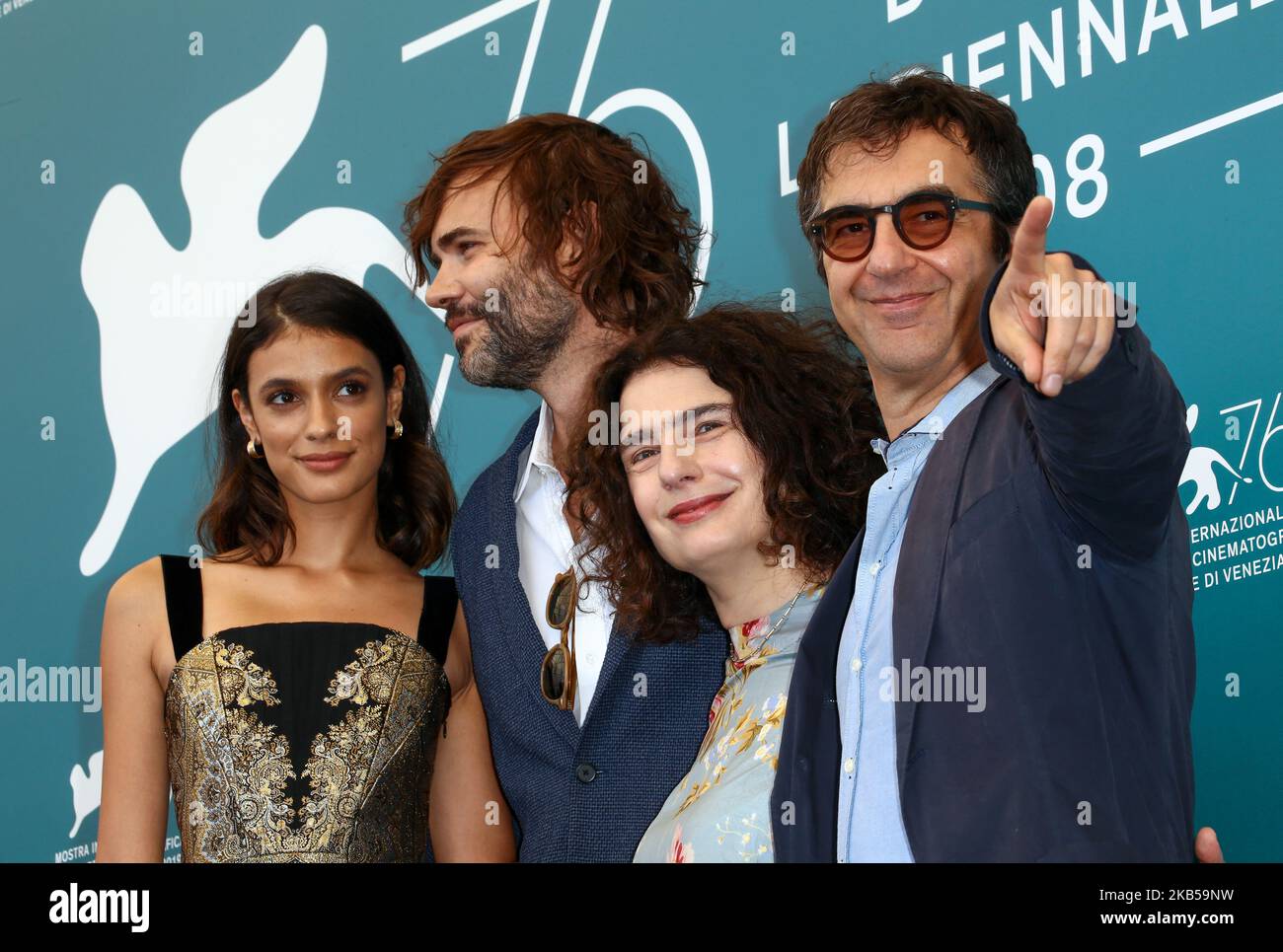 Laysla de Oliveira, Rossif Sutherland, Arsinee Khanjian et le réalisateur Atom Egoyan assistent à la séance photo "invité d'honneur" lors du Festival du film de Venise 76th sur 03 septembre 2019 à Venise, Italie. (Photo de Matteo Chinellato/NurPhoto) Banque D'Images