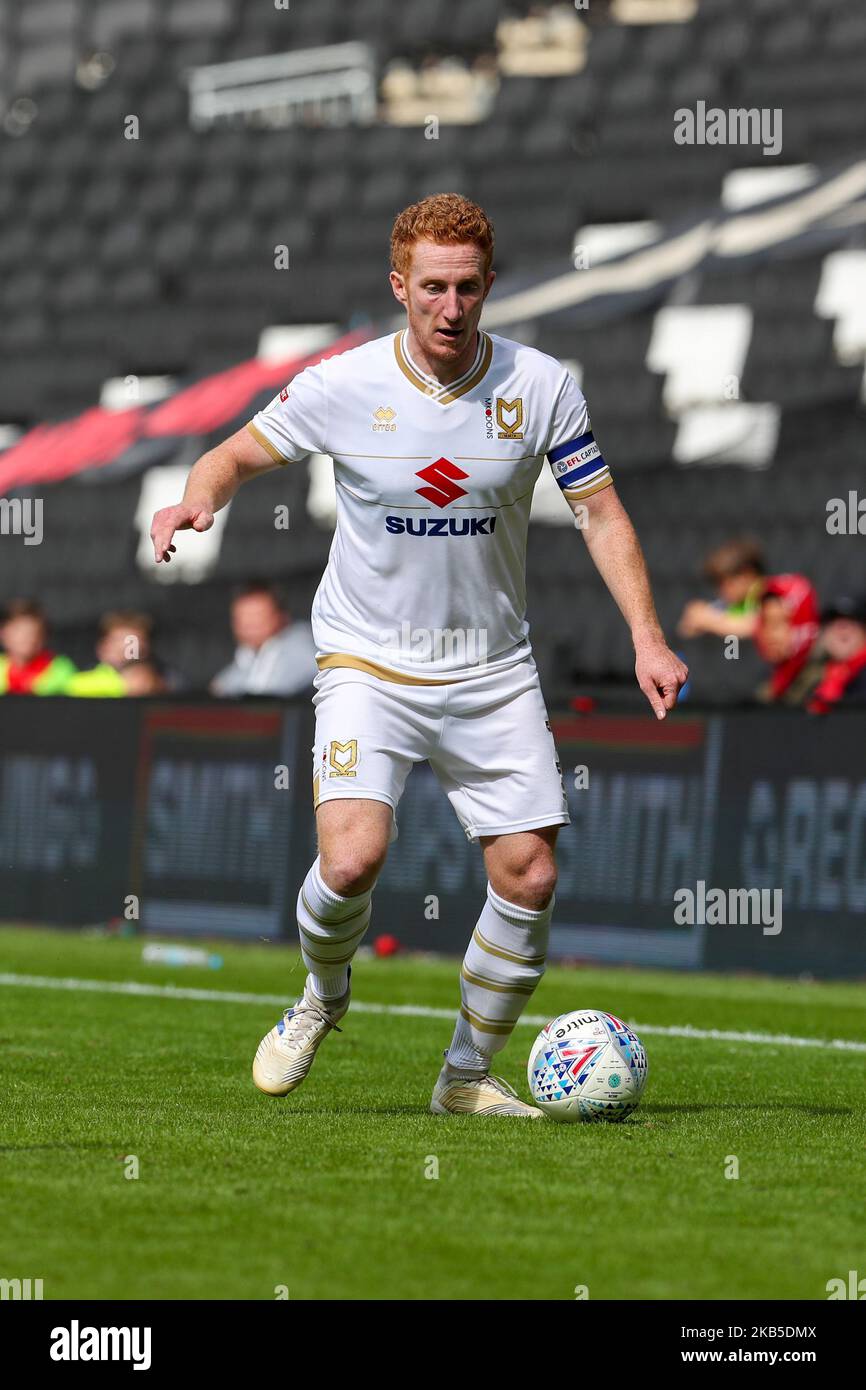 Dean Lewington, capitaine des Dons, lors du match Sky Bet League 1 entre MK Dons et AFC Wimbledon au stade MK, Milton Keynes, le samedi 7th septembre 2019. (Photo de John Cripps/MI News/NurPhoto) Banque D'Images