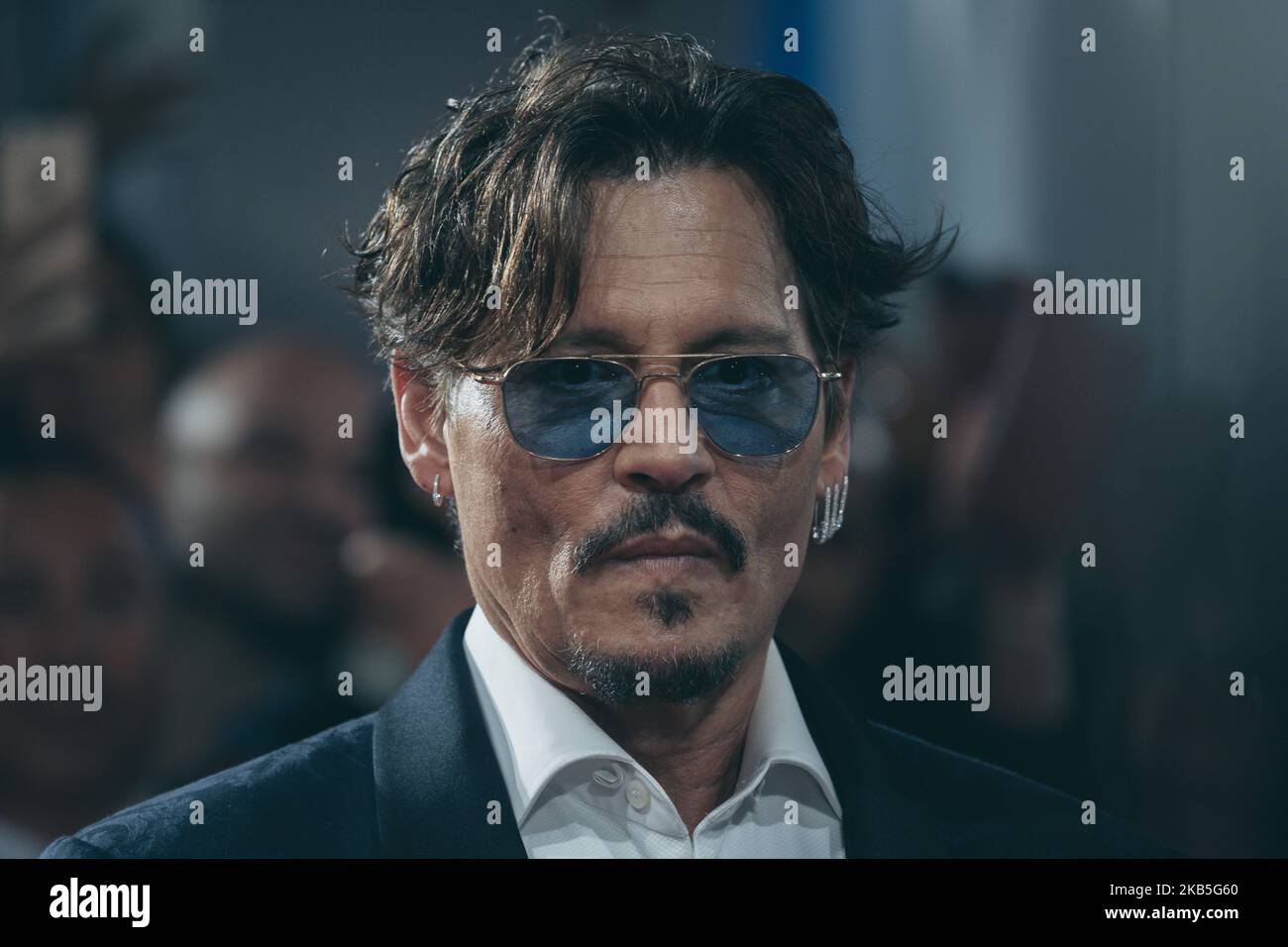 Johnny Depp marche le tapis rouge devant la projection « en attente des Barbarians » lors du Festival du film de Venise 76th à Sala Grande sur 06 septembre 2019 à Venise, en Italie. (Photo par Luca Carlino/NurPhoto) Banque D'Images