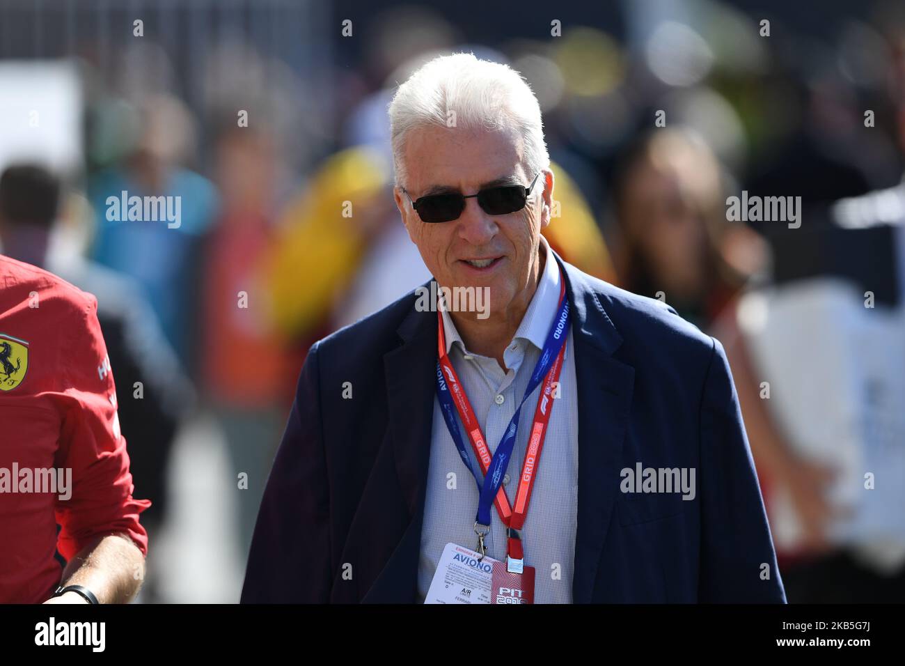 Piero Ferrari, président de l'équipe italienne Scuderia Ferrari Mission Winnow lors de l'édition 90th du GP italien, 16th étapes du championnat du monde de Formule 1, dans le circuit de Monza Eni (Autodromo Nazionale di Monza), Italie (photo par Andrea Diodato/NurPhoto) Banque D'Images