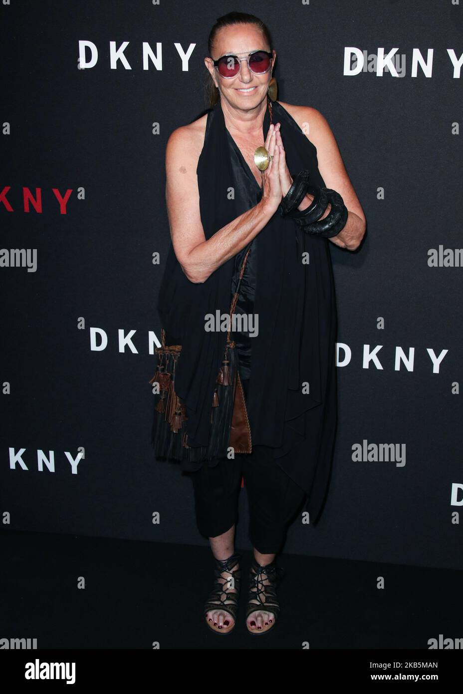 BROOKLYN, NEW YORK CITY, NEW YORK, États-Unis - SEPTEMBRE 09 : Donna Karan arrive à la fête d'anniversaire DKNY 30th qui a lieu à l'entrepôt de St. Ann sur 9 septembre 2019 à Brooklyn, New York, États-Unis. (Photo par Xavier Collin/image Press Agency/NurPhoto) Banque D'Images