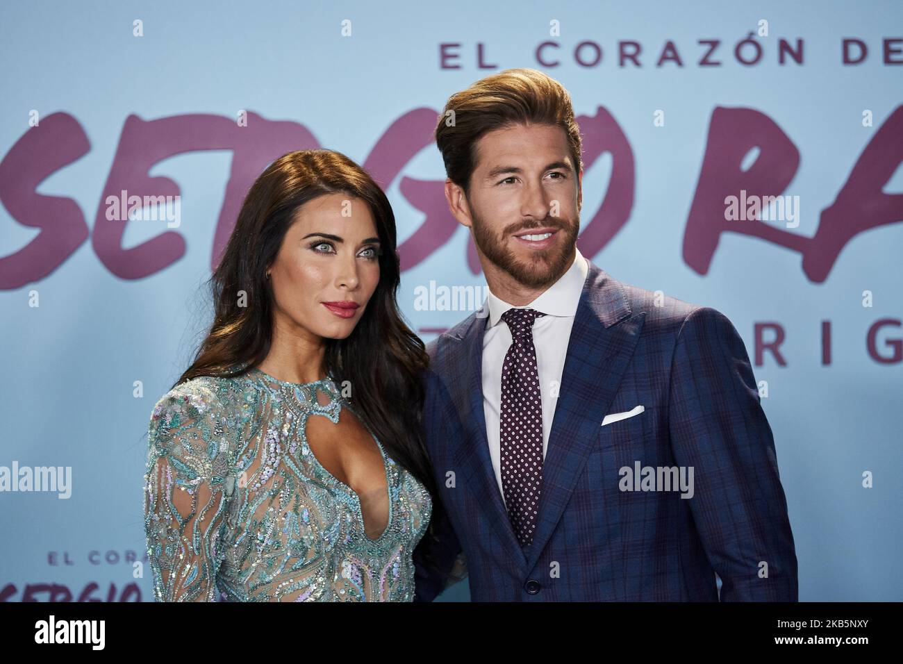 Sergio Ramos et Pilar Rubio assiste à la première de 'El Corazon de Sergio Ramos' au Musée Reina Sofia à Madrid, Espagne. 10 septembre 2019. (Photo de A. Ware/NurPhoto) Banque D'Images