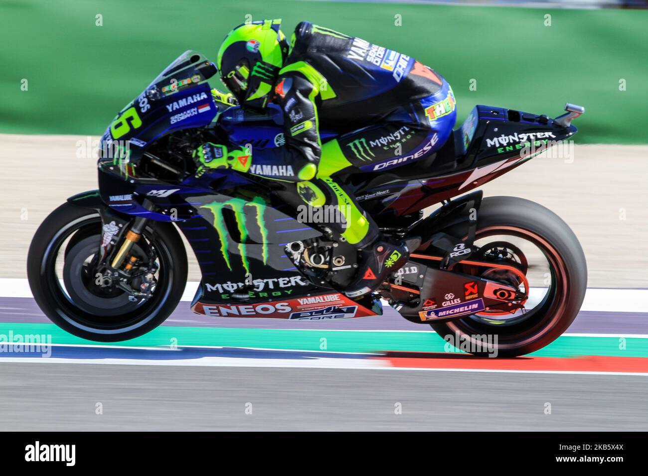 46 VALENTINO ROSSI d'Italie, Monster Energy Yamaha MotoGP Team, GP Octo di  San Marino e della Riviera Romagnola, pendant le vendredi FP2 au circuit  mondial Marco Simoncelli ITALIE pour le treizième tour