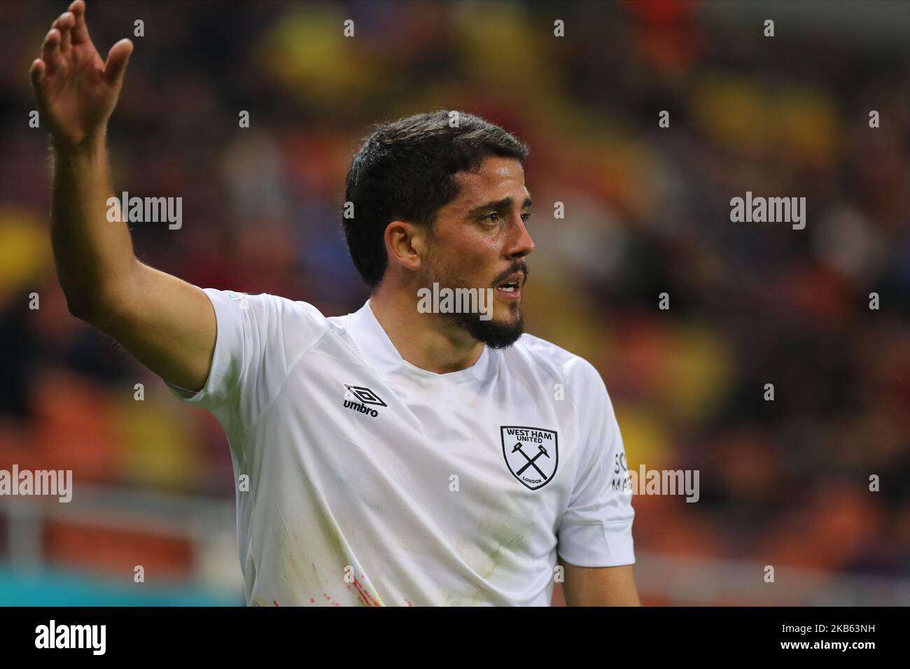 Pablo Fornals pendant le match de l'UEFA Europa Conference League FCSB contre West Ham United à Arena Na?ional?, Bucarest, Roumanie. 3rd novembre 2022. (Photo de Stefan Constantin/News Images) à Bucarest, Roumanie, le 11/3/2022. (Photo de Stefan Constantin/News Images/Sipa USA) crédit: SIPA USA/Alay Live News Banque D'Images