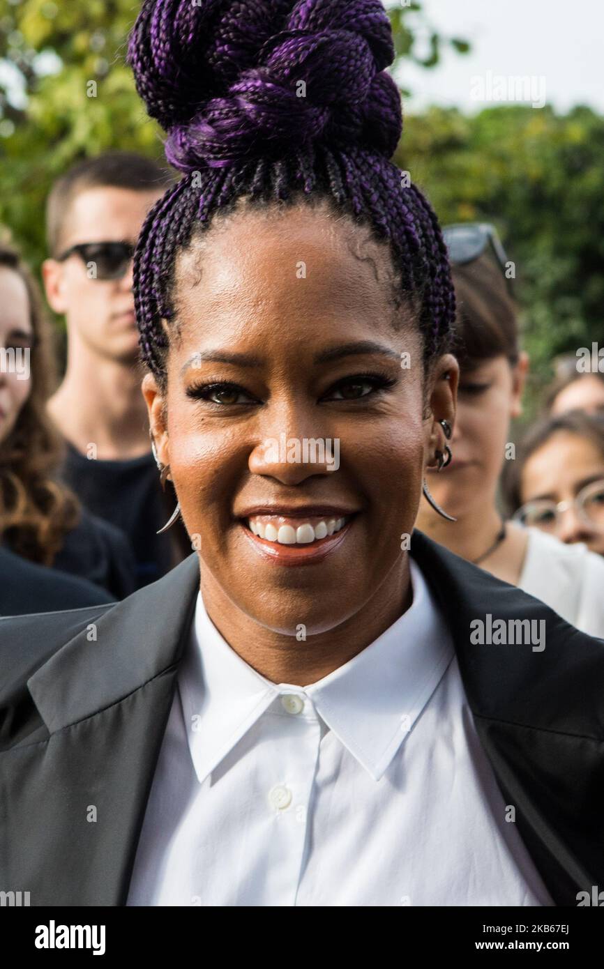 Regina King à l'extérieur de Prada à Milan Fashion week, Milan, Italie, on 18 septembre 2019 (photo par Mairo Cinquetti/NurPhoto) Banque D'Images