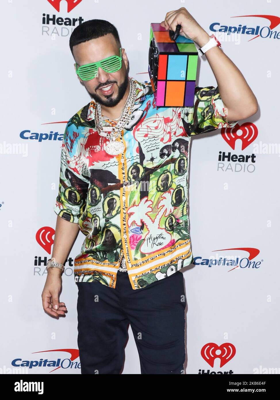 LAS VEGAS, NEVADA, États-Unis - SEPTEMBRE 20 : le Montana français arrive au festival de musique iHeartRadio 2019 - nuit 1 qui se tient à l'aréna T-Mobile sur 20 septembre 2019 à Las Vegas, Nevada, États-Unis. (Photo de David Acosta/image Press Agency/NurPhoto) Banque D'Images