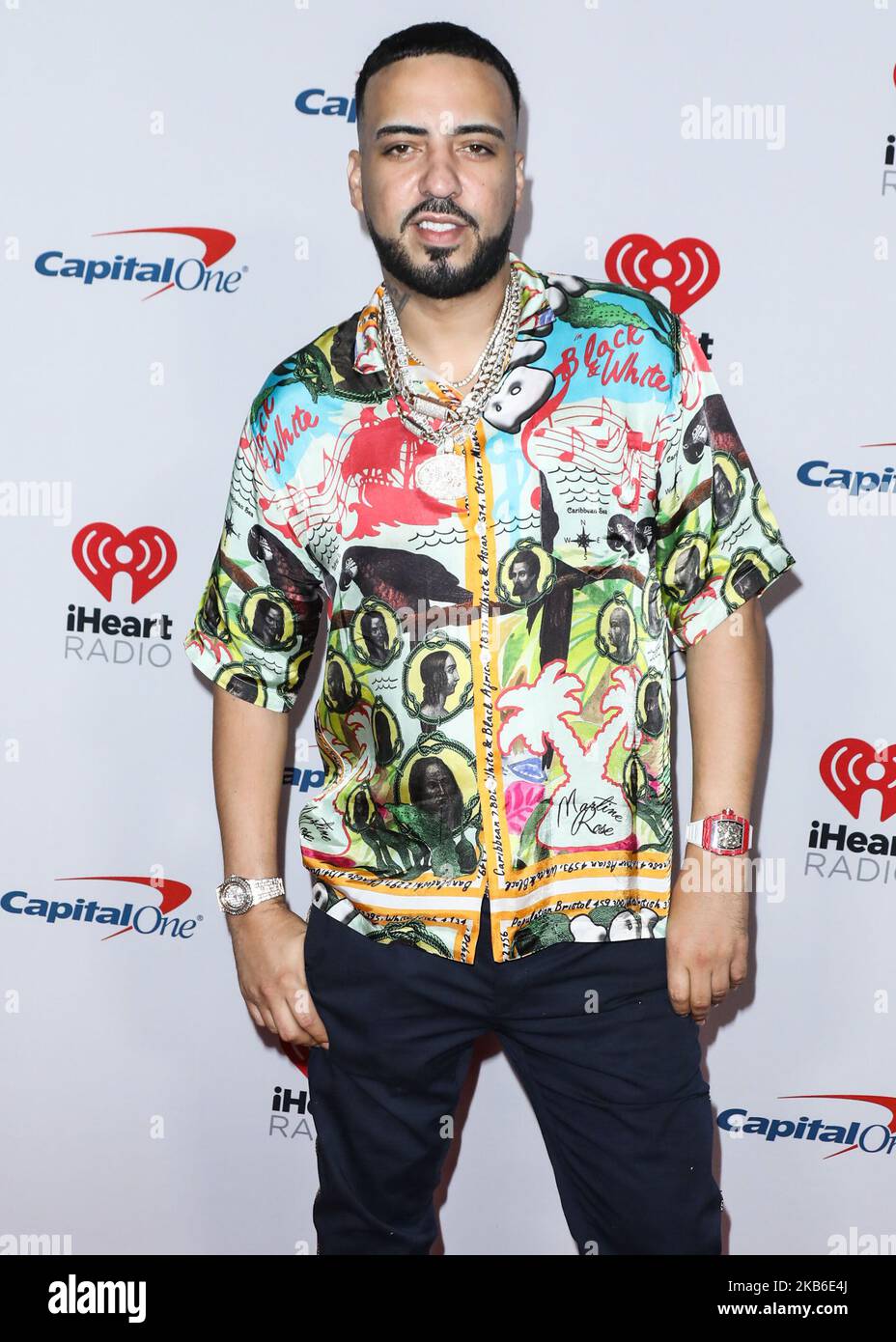 LAS VEGAS, NEVADA, États-Unis - SEPTEMBRE 20 : le Montana français arrive au festival de musique iHeartRadio 2019 - nuit 1 qui se tient à l'aréna T-Mobile sur 20 septembre 2019 à Las Vegas, Nevada, États-Unis. (Photo de David Acosta/image Press Agency/NurPhoto) Banque D'Images