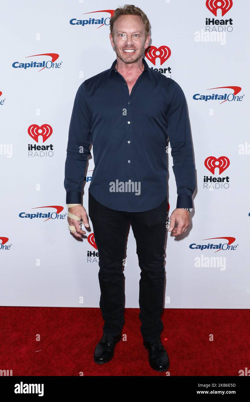 LAS VEGAS, NEVADA, États-Unis - SEPTEMBRE 20 : Ian Ziering arrive au festival de musique iHeartRadio 2019 - nuit 1 qui s'est tenu au stade T-Mobile sur 20 septembre 2019 à Las Vegas, Nevada, États-Unis. (Photo de David Acosta/image Press Agency/NurPhoto) Banque D'Images