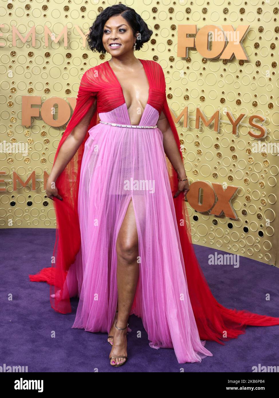 LOS ANGELES, CALIFORNIE, États-Unis - SEPTEMBRE 22 : Taraji P. Henson arrive aux Primetime Emmy Awards 71st qui se tiennent au Microsoft Theatre L.A. Vivez sur 22 septembre 2019 à Los Angeles, Californie, États-Unis. (Photo par Xavier Collin/image Press Agency/NurPhoto) Banque D'Images