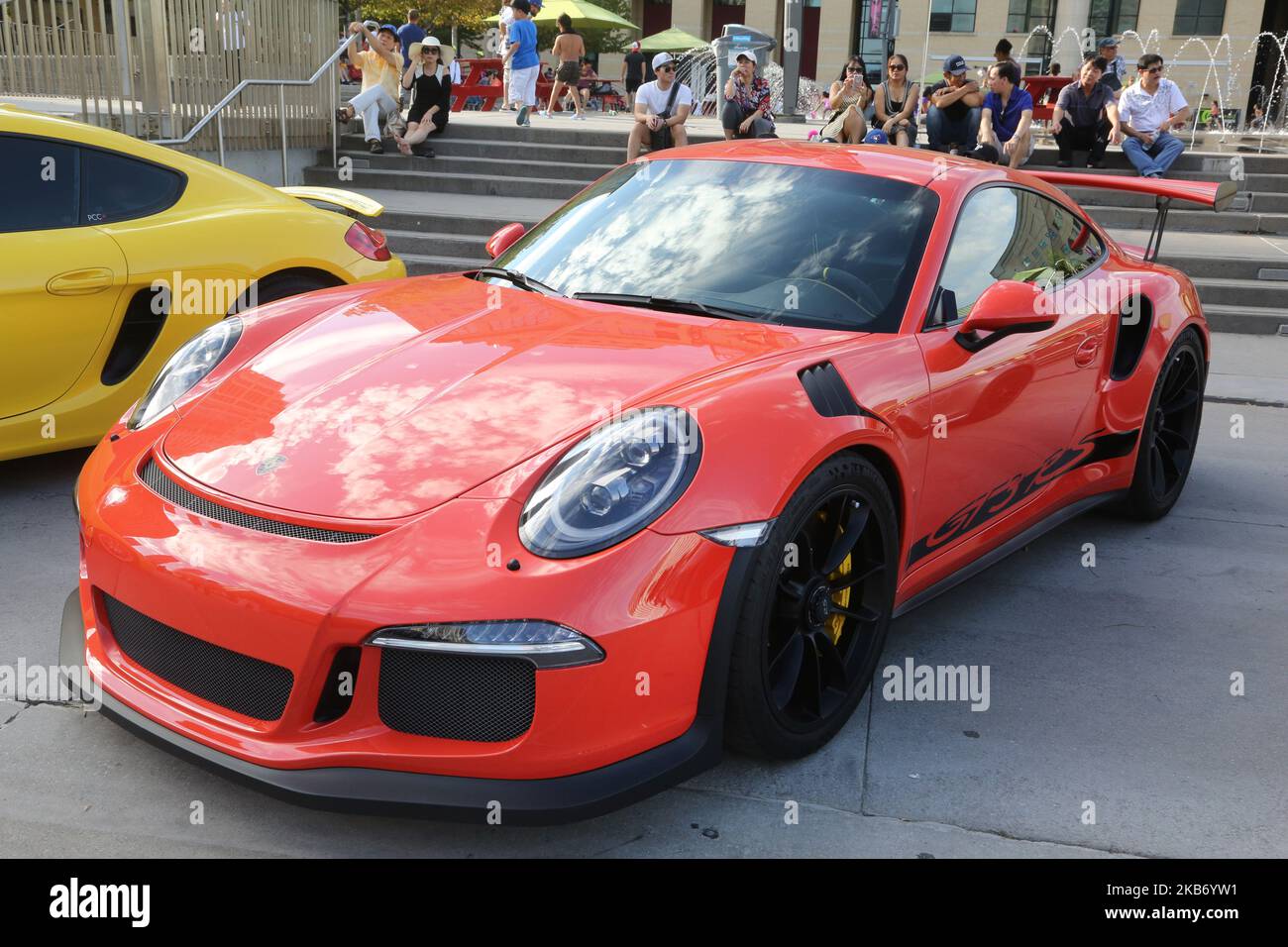 Porsche GT3 RS exposée lors d'un spectacle de voitures de sport exotiques à Mississauga, Ontario, Canada, on 22 septembre 2019. (Photo de Creative Touch Imaging Ltd./NurPhoto) Banque D'Images