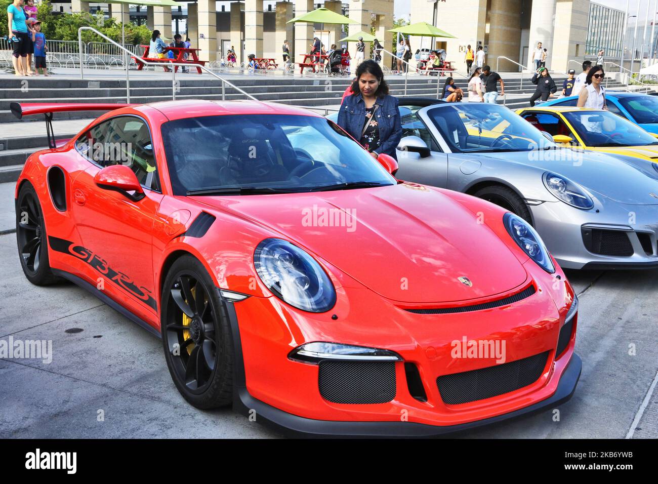 Porsche GT3 RS exposée lors d'un spectacle de voitures de sport exotiques à Mississauga, Ontario, Canada, on 22 septembre 2019. (Photo de Creative Touch Imaging Ltd./NurPhoto) Banque D'Images