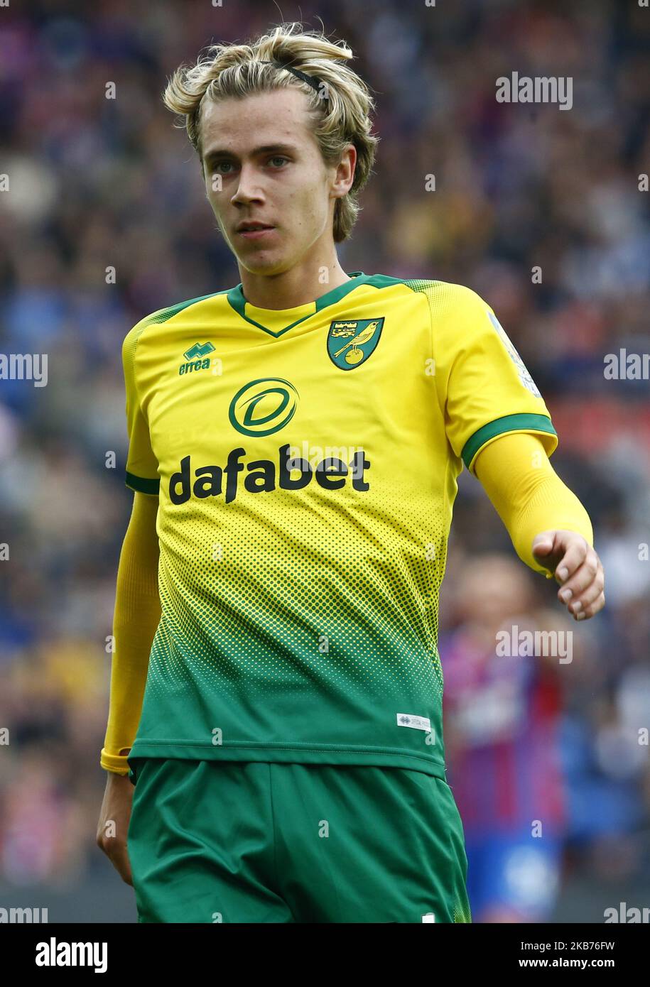 Todd Cantwell de Norwich City pendant la première ligue anglaise entre Crystal Palace et Norwich City au stade Selhurst Park, Londres, Angleterre, le 28 septembre 2019 (photo par action Foto Sport/NurPhoto) Banque D'Images