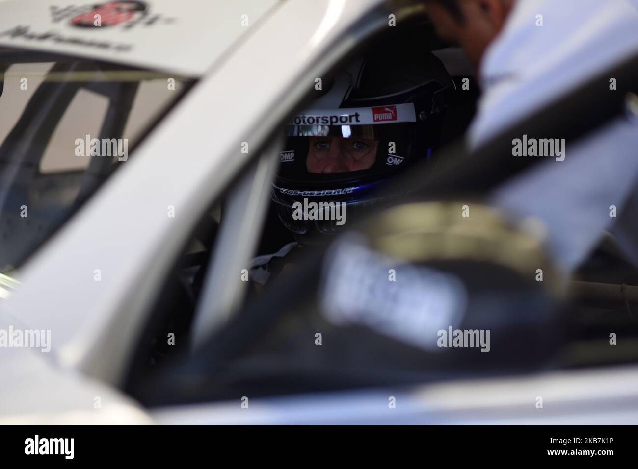 Le pilote italien et champion olympique Alex Zanardi pilote sa BMW M6 GT3 pendant la phase 7th de Campionato Italiano Gran Turismo dans le circuit de Mugello, Scarperia e San Pietro, Firenze, Italia le 4 octobre 2019. (Photo par Andrea Diodato/NurPhoto) Banque D'Images