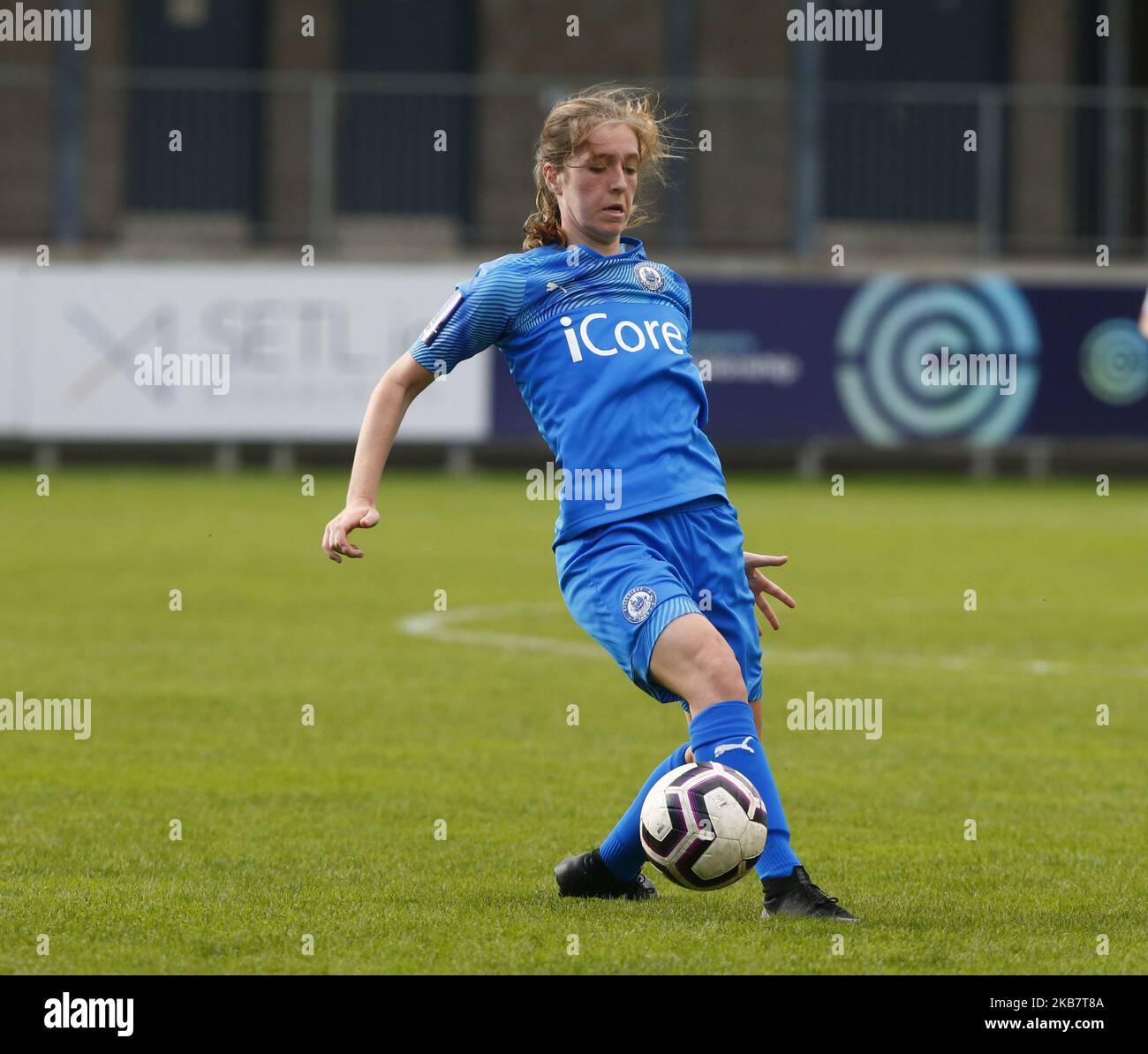 Hannah Smith de Billericay Town Dames lors de la coupe féminine FA 2nd Round qualifier entre les femmes du FC Dartford et les femmes de la ville de Billericay au stade Princes Park, à Dartford, en Angleterre, le 06 octobre 2019 (photo par action Foto Sport/NurPhoto) Banque D'Images