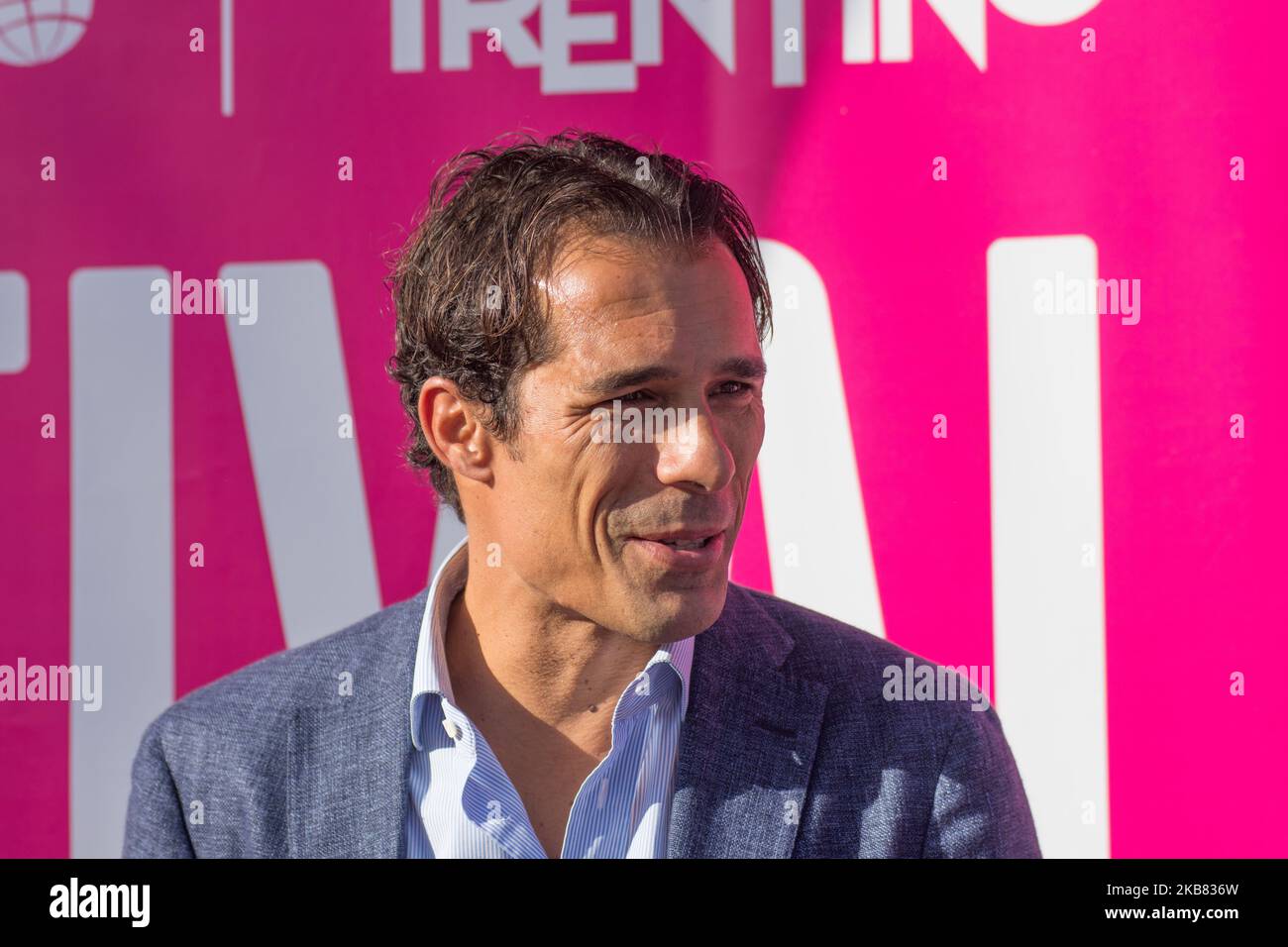 Bernardo Corradi participe à la deuxième édition du 'Festival du Sport' à trente'il Festival dello Sport' à trente, Italie, le 10 octobre 2019. Du 10 au 13 octobre 2019, la deuxième édition du Festival du Sport, qui aura une dimension nationale et internationale, grâce au calibre des invités attendus et aux thèmes abordés. Les organisateurs sont le premier quotidien sportif italien, la Gazzetta dello Sport, et Trentin. (Photo de Massimo Bertolini/NurPhoto) Banque D'Images