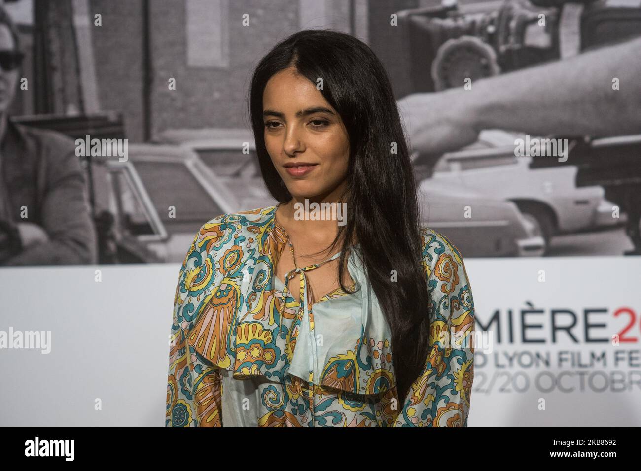 Hafsia Herzi assiste à la cérémonie d'ouverture de l'édition 11th du festival Lumiere à Lyon, en France, sur 12 octobre 2019. (Photo de Nicolas Liponne/NurPhoto) Banque D'Images