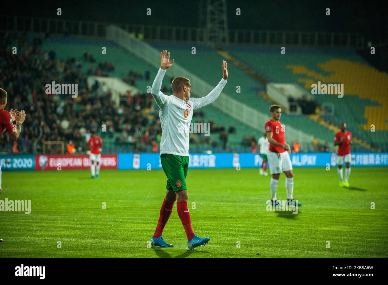 Kiril Despodov de Bulgarie, pendant l'UEFA EURO 2020 qualifications Bulgarie / Angleterre au stade national de Vasil Levski, Sofia, Bulgarie sur 14 octobre 2019 (photo de Hristo Rusev/NurPhoto) Banque D'Images