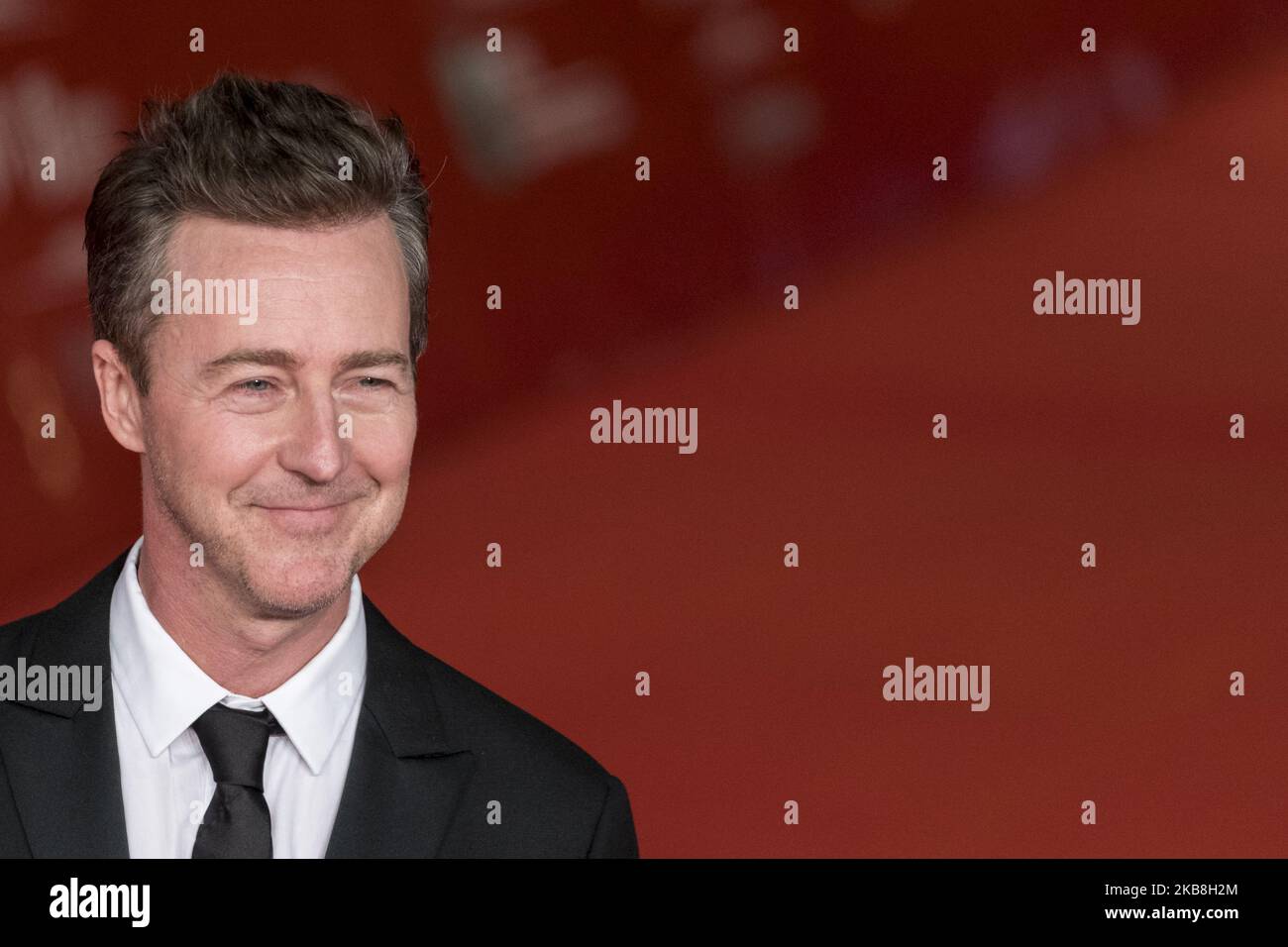 Edward Norton assiste au tapis rouge « Motherless Brooklyn » lors du Festival du film de Rome 14th sur 17 octobre 2019 à Rome, Italie. (Photo de Massimo Valicchia/NurPhoto) Banque D'Images