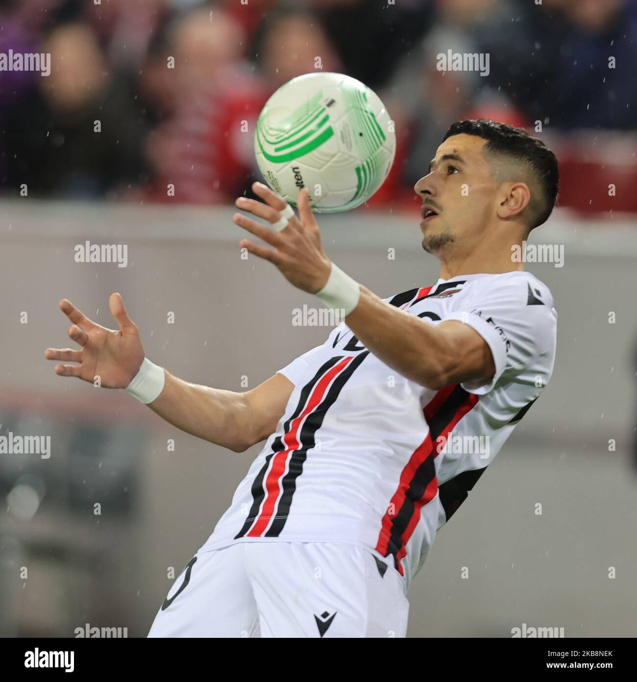 Youcef Atal (Nice), Ligue des conférences, Cologne, Allemagne. 03rd novembre 2022. 1. FC Cologne - OGC Nice. Crédit : Juergen Schwarz/Alay Live News Banque D'Images