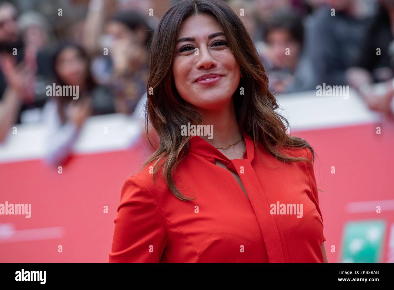 Virginia Raffaele assiste au tapis rouge du film 'la Famiglia Addams' lors du festival Alice nella Città sur 20 octobre 2019 à Rome, Italie. Assiste au tapis rouge du film 'la Famiglia Addams' lors du festival Alice nella Città sur 20 octobre 2019 à Rome, Italie. (Photo de Mauro Fagiani/NurPhoto) Banque D'Images