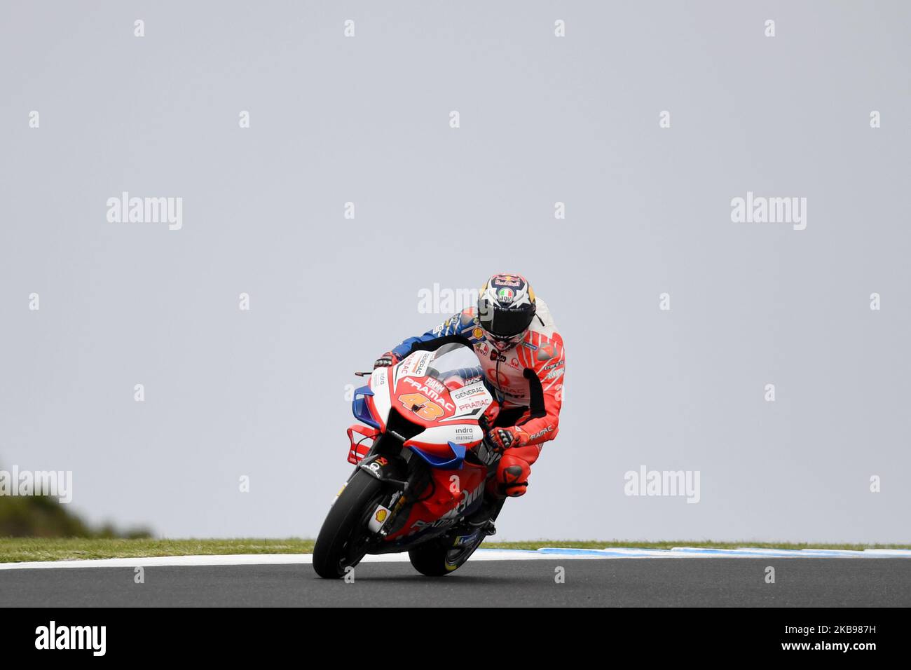 Jack Miller, d'Australie, fait du vélo de course de Pramac pendant l'entraînement devant le MotoGP australien au circuit du Grand Prix de Phillip Island sur 26 octobre 2019 à Phillip Island, en Australie (photo de Morgan Hancock/NurPhoto) Banque D'Images