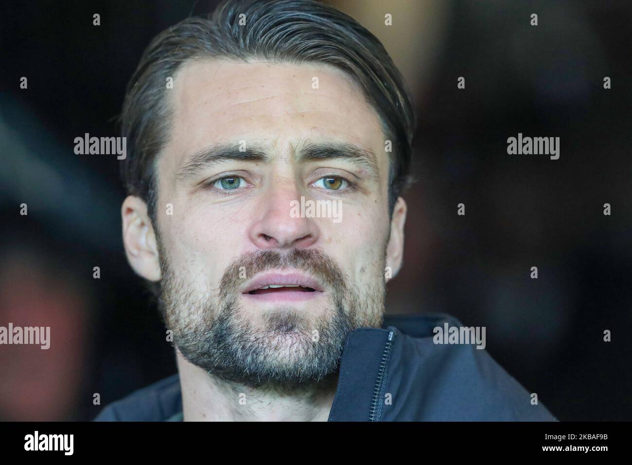Russel Martin, gérant de MK Dons, avant le match rond de la FA Cup 1st entre MK Dons et Port Vale au stade MK, Milton Keynes, le samedi 9th novembre 2019. (Photo de John Cripps/MI News/NurPhoto) Banque D'Images