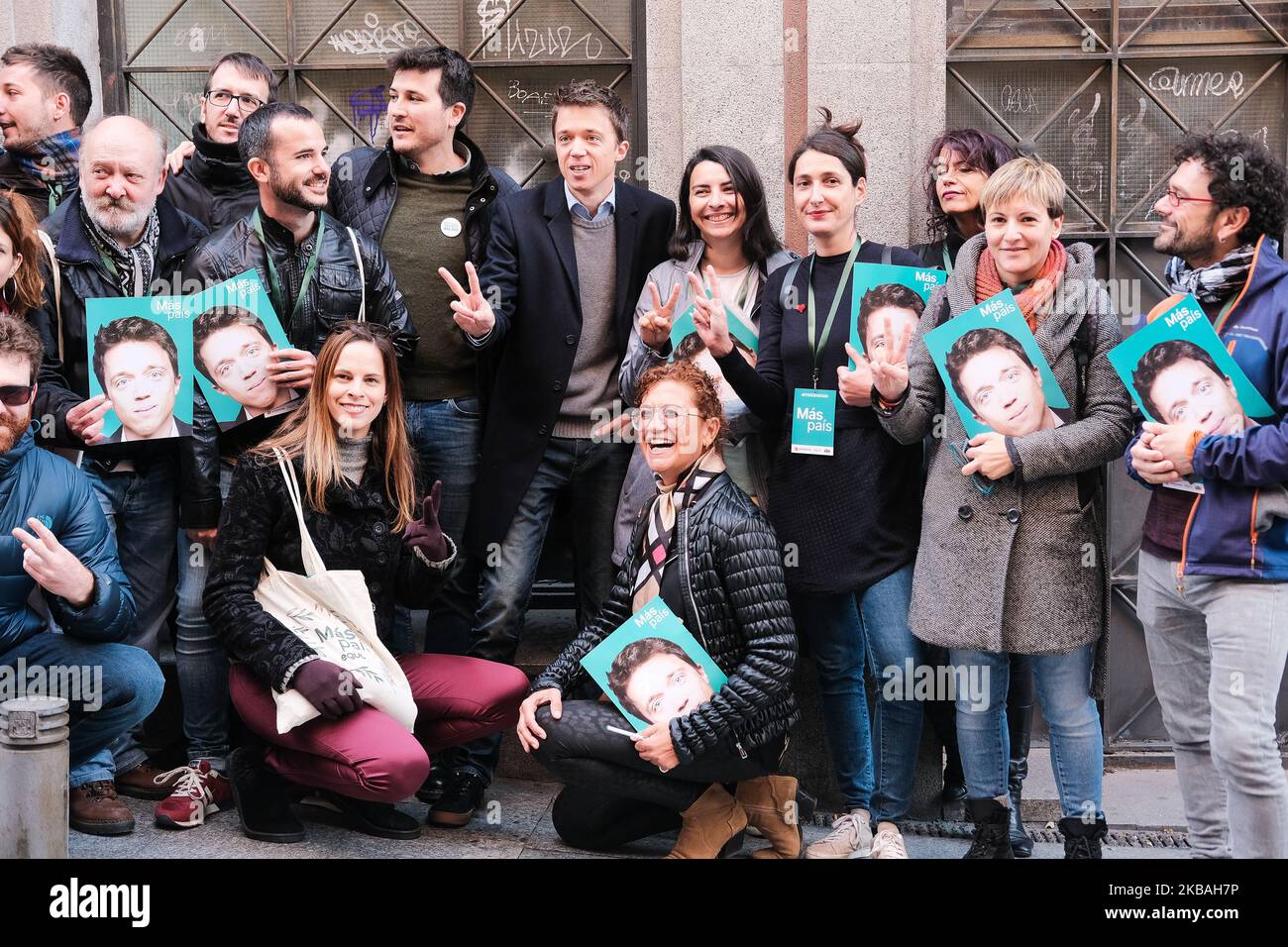 Le candidat de plus de pays, Inigo Errejon quittant le bureau de vote qu'il a voté sur 10 novembre 2019 à Madrid, Espagne. (Photo par Antonio Navia/NurPhoto) Banque D'Images