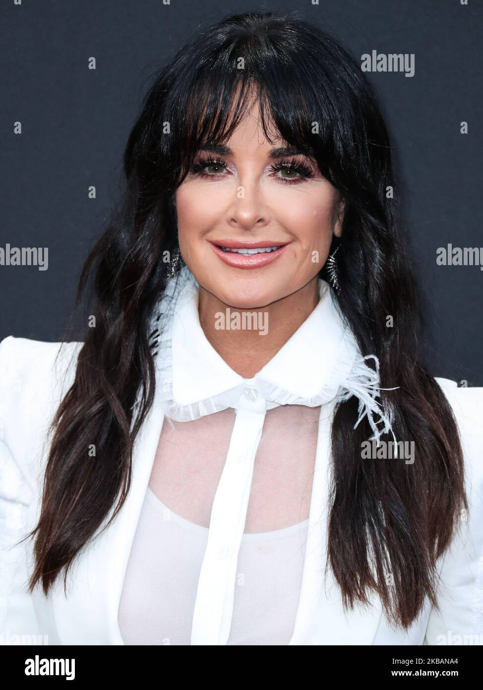 SANTA MONICA, LOS ANGELES, CALIFORNIE, Etats-Unis - NOVEMBRE 10: Kyle Richards arrive à la 2019 E! Les People's Choice Awards se tiennent au Barker Hangar on 10 novembre 2019 à Santa Monica, Los Angeles, Californie, États-Unis. (Photo par Xavier Collin/image Press Agency/NurPhoto) Banque D'Images