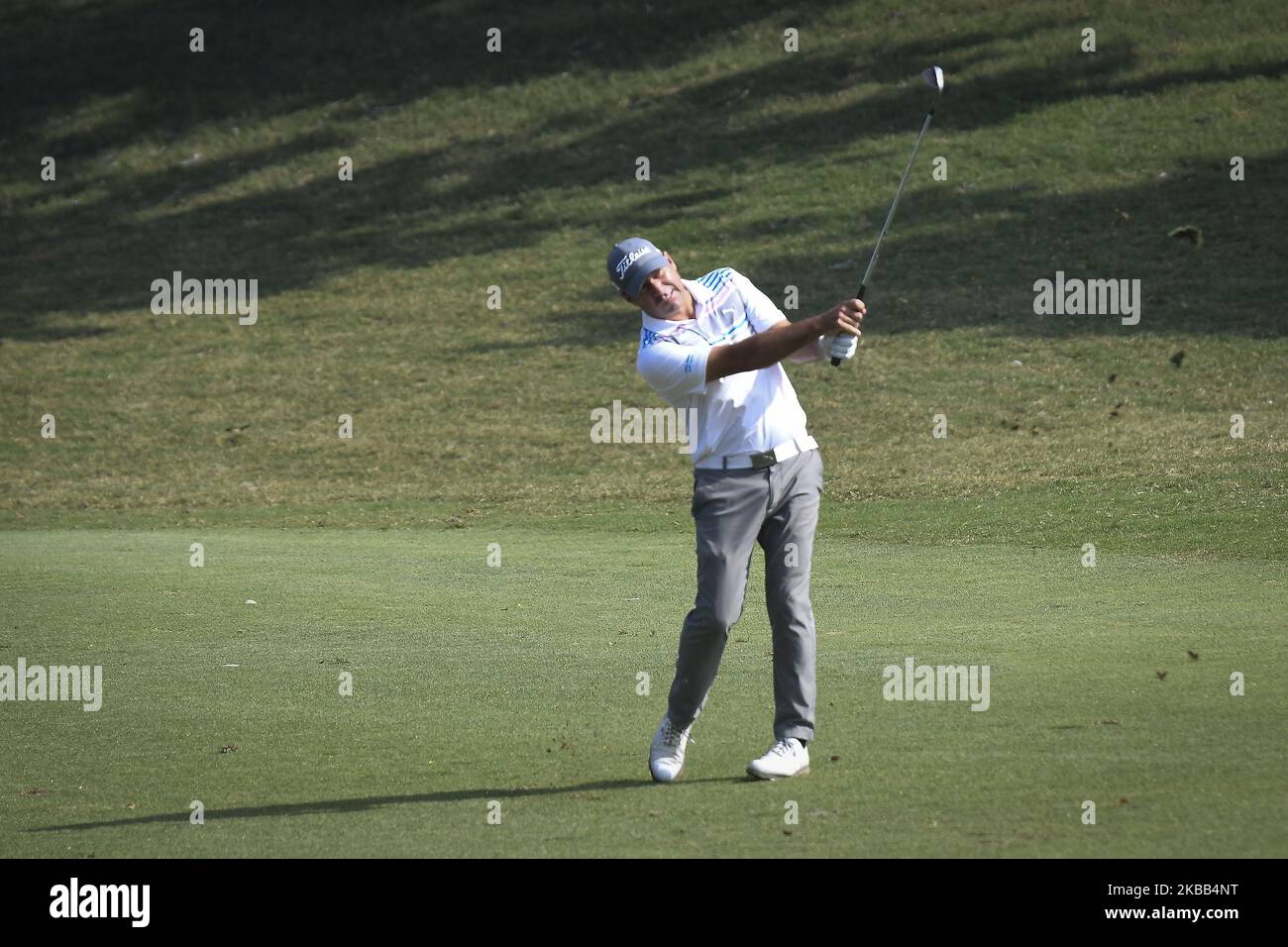 Terry Pilkadaris d'Australie regarde pendant le tournoi de golf Panasonic Indian Open à Gurgaon sur 17 novembre 2019. (Photo par Indraneel Chowdhury/NurPhoto) Banque D'Images