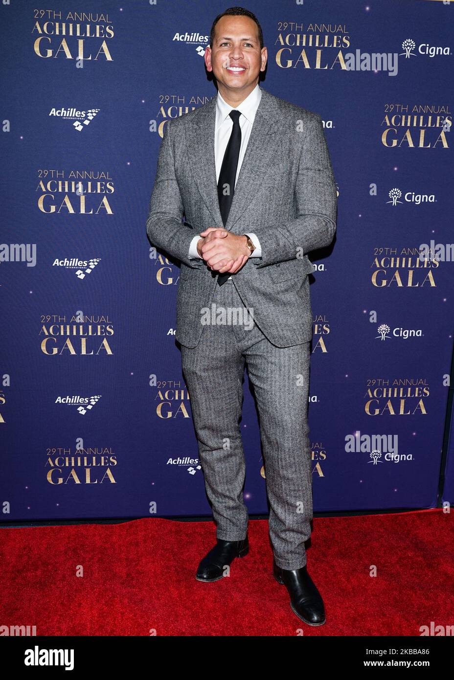 MANHATTAN, NEW YORK CITY, NEW YORK, Etats-Unis - NOVEMBRE 20 : Alex Rodriguez arrive au gala annuel de l'Achille 29th qui s'est tenu à Cipriani South Street sur 20 novembre 2019 à Manhattan, New York, Etats-Unis. (Photo de William Perez/image Press Agency/NurPhoto) Banque D'Images