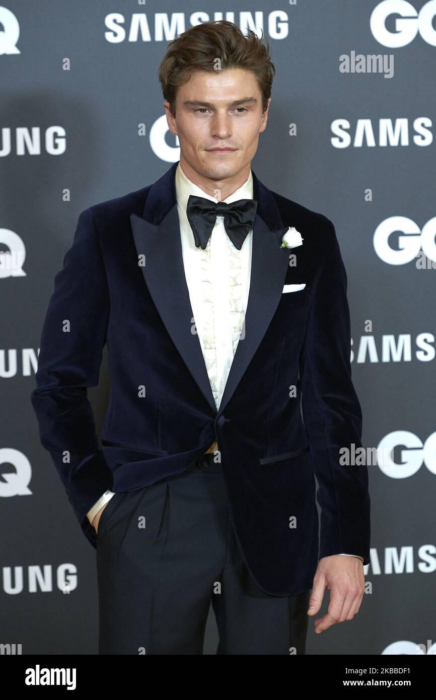 Oliver Cheshire assiste au concours de photographie GQ Men of the Year Awards 2019 à l'hôtel Westin Palace de Madrid, Espagne, le 21 novembre 2019 (photo de Carlos Dafonte/NurPhoto) Banque D'Images