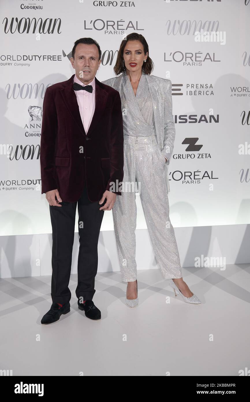 Nieves Alvarez, Jesus Maria Montes Fernandez assiste à la IV 'Femme Madame Figaro' Awards 2019 photocall au Casino de Madrid à Madrid, Espagne le 25 novembre 2019 (photo de Carlos Dafonte/NurPhoto) Banque D'Images