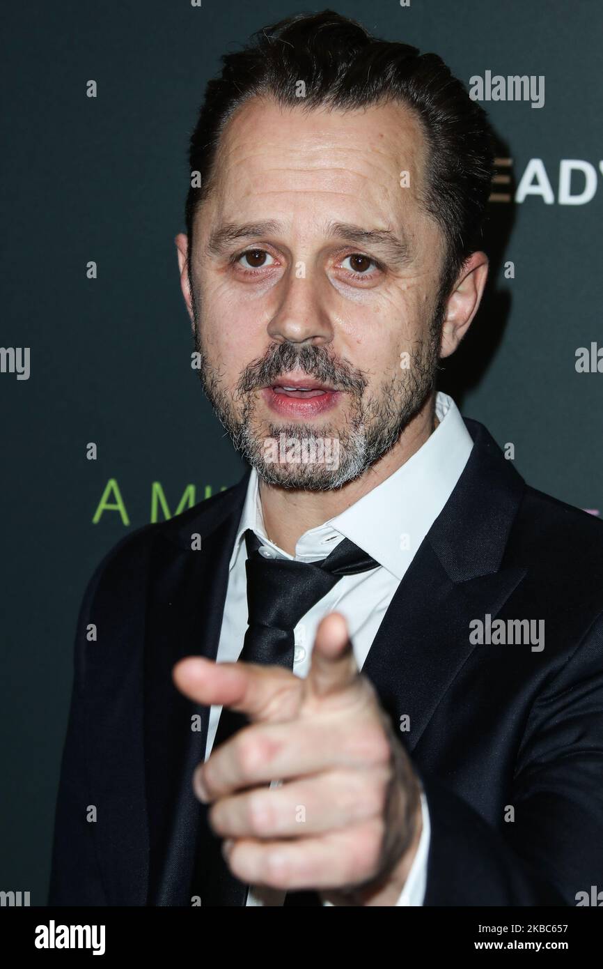 WEST HOLLYWOOD, LOS ANGELES, CALIFORNIE, États-Unis - DÉCEMBRE 04 : l'acteur Giovanni Ribisi arrive au Los Angeles Special screening of Momentum Pictures 'A million Little pieces' qui s'est tenu à l'hôtel de Londres West Hollywood à Beverly Hills sur 4 décembre 2019 à West Hollywood, Los Angeles, Californie, États-Unis. (Photo par Xavier Collin/image Press Agency/NurPhoto) Banque D'Images