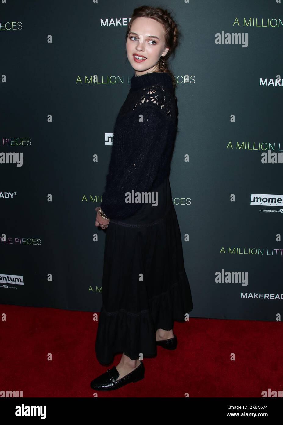 WEST HOLLYWOOD, LOS ANGELES, CALIFORNIE, États-Unis - DÉCEMBRE 04 : l'actrice Odessa Young arrive à Los Angeles Special screening of Momentum Pictures 'Un million Little pieces' qui s'est tenu à l'hôtel de Londres West Hollywood à Beverly Hills sur 4 décembre 2019 à West Hollywood, Los Angeles, Californie, États-Unis. (Photo par Xavier Collin/image Press Agency/NurPhoto) Banque D'Images