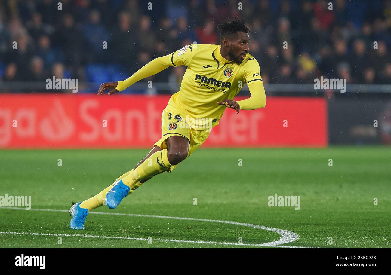 Andre Frank Zambo Anguissa de Villarreal pendant le match de la Liga Santander entre Villarreal et Atletico de Madrid à l'Estadio de la Ceramica sur 6 décembre 2019 à Vila-Real, Espagne (photo de Maria Jose Segovia/NurPhoto) Banque D'Images