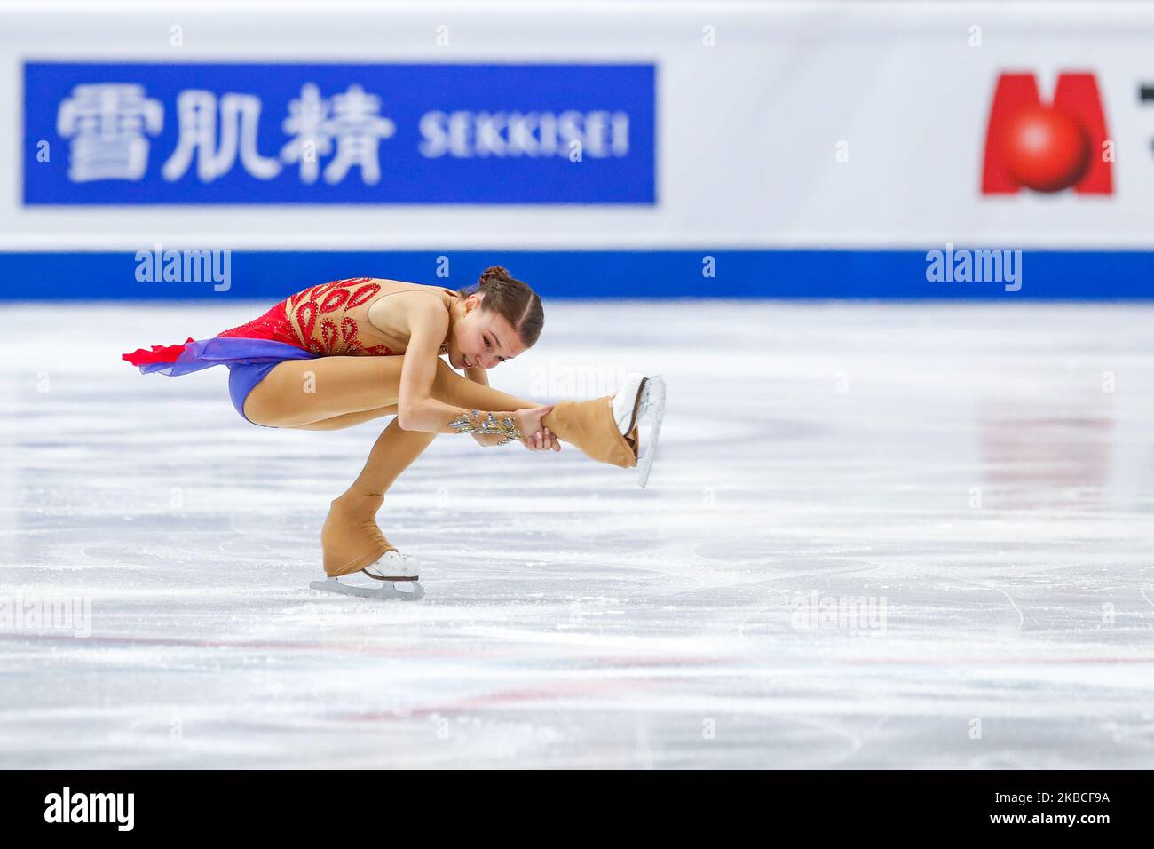 Anna SHCHERBAKOVA (RUS) en action pendant les DAMES SENIORS – Programme gratuit de la finale du Grand Prix de patinage artistique de l'UIP à Palavela on 7 décembre 2019 à Turin, Italie (photo de Mauro Ujetto/NurPhoto) Banque D'Images