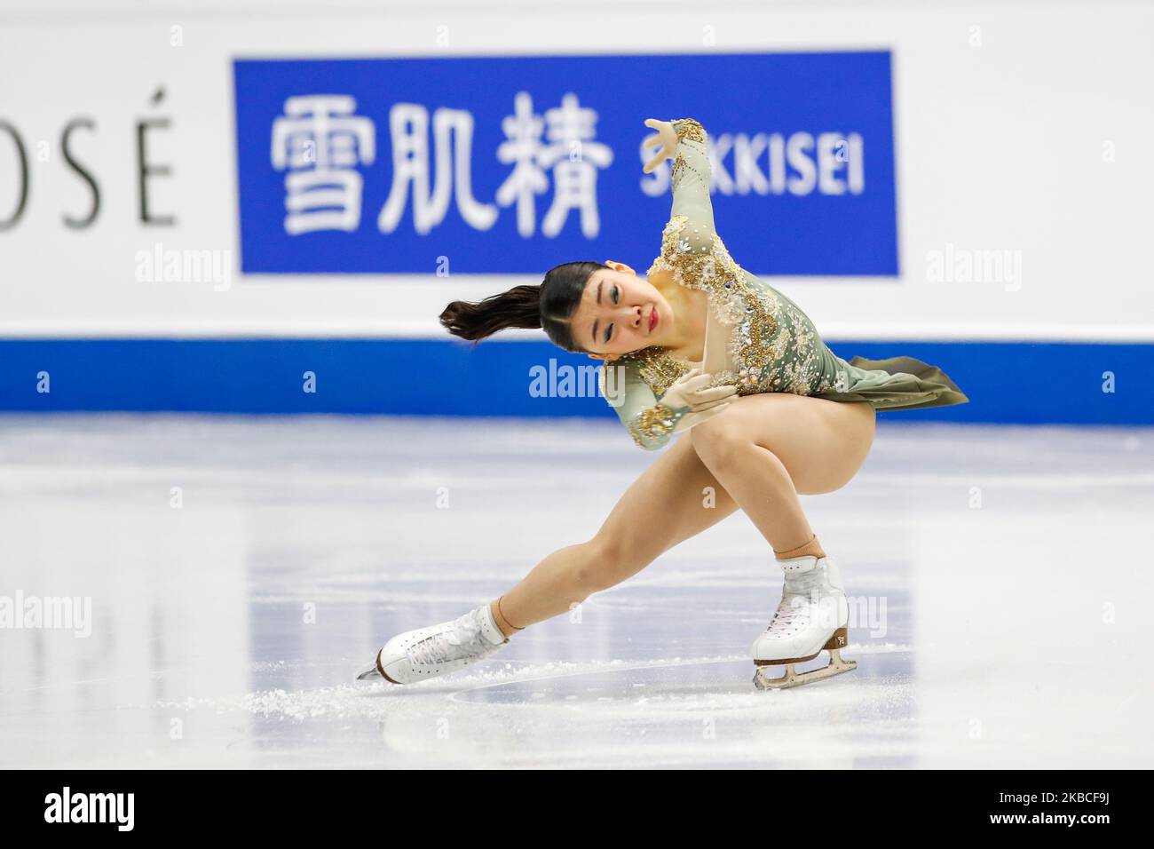 Rika KIHIRA (JPN) en action pendant les DAMES SENIORS – Programme gratuit de la finale du Grand Prix de patinage artistique de l'UIP à Palavela on 7 décembre 2019 à Turin, Italie (photo de Mauro Ujetto/NurPhoto) Banque D'Images