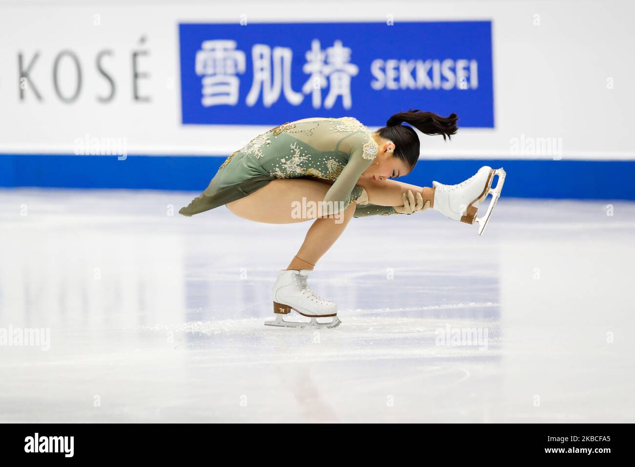 Rika KIHIRA (JPN) en action pendant les DAMES SENIORS – Programme gratuit de la finale du Grand Prix de patinage artistique de l'UIP à Palavela on 7 décembre 2019 à Turin, Italie (photo de Mauro Ujetto/NurPhoto) Banque D'Images