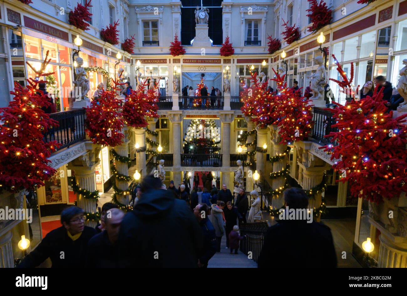 Passage Pommeraye à Nantes, France sur 8 décembre 2019. (Photo par Estelle Ruiz/NurPhoto) Banque D'Images