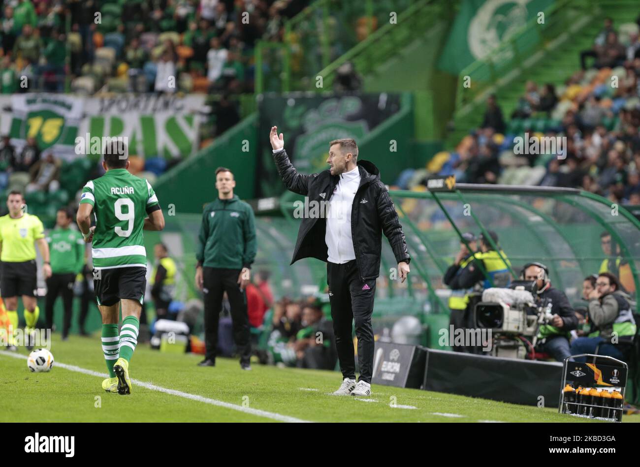 Rosenborg BK Erik Horneland lors du match de l'UEFA Europa League Group D entre Sporting CP et Rosenborg BK à Estadio Alvalade sur 24 octobre 2019 à Lisbonne, Portugal. (Photo de Paulo Nascimento / DPI / NurPhoto) Banque D'Images