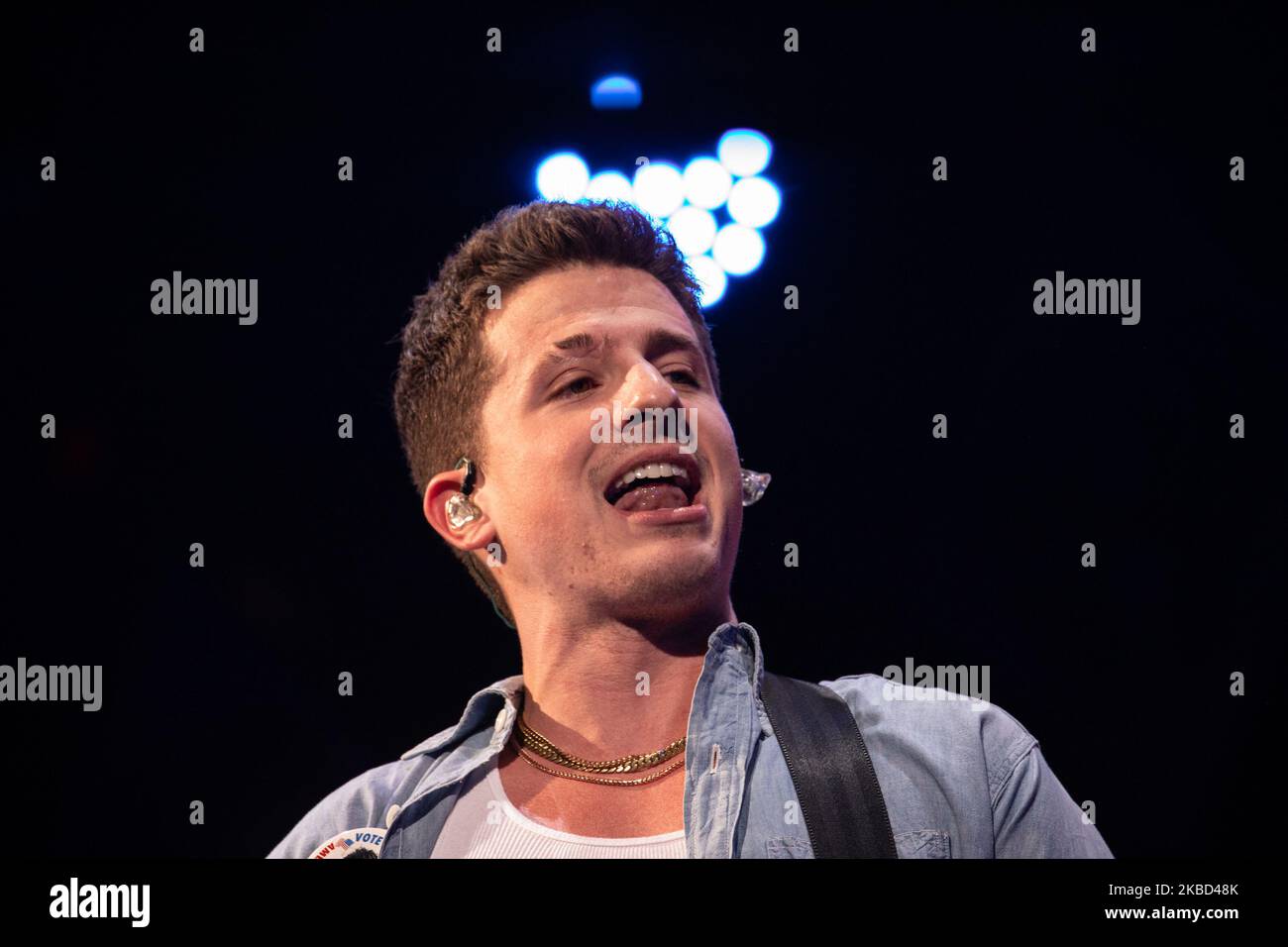 Charlie Puth se produit au cours du bal de jingle iHeartRadio 2019 de 99,5 à la Capital One Arena de Washington, D.C., lundi, 16 décembre 2019. (Photo de Cheriss May) (photo de Cheriss May/NurPhoto) Banque D'Images